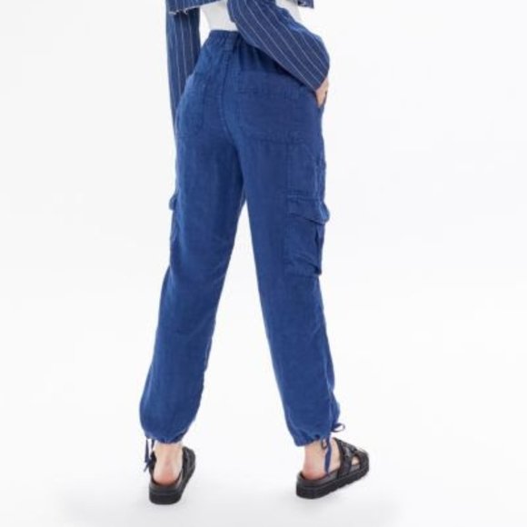 BDG Pants - UO Linen Cargo Skate Pant